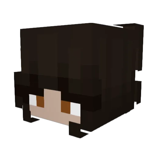 SSShirokuma Minecraft avatar head, 3D render