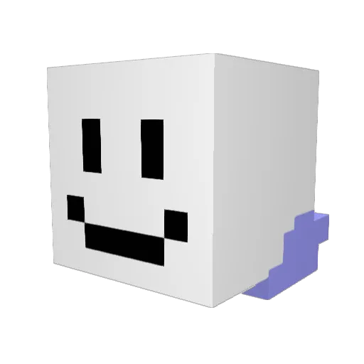 SSTAW Minecraft avatar head, 3D render