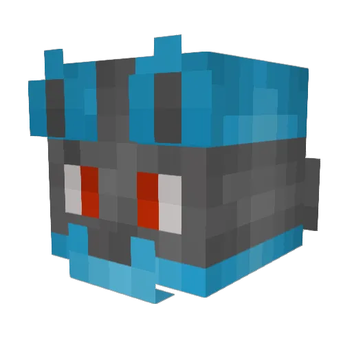 SSX07 Minecraft avatar head, 3D render