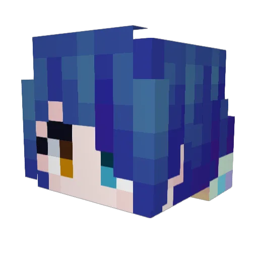 SSZ552 Minecraft avatar head, 3D render
