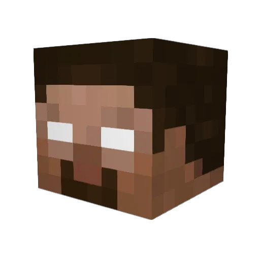 SS_AK Minecraft avatar head, 3D render