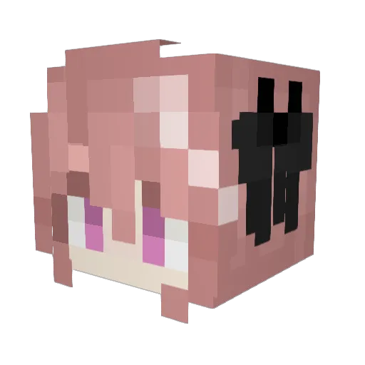 SS_Element Minecraft avatar head, 3D render