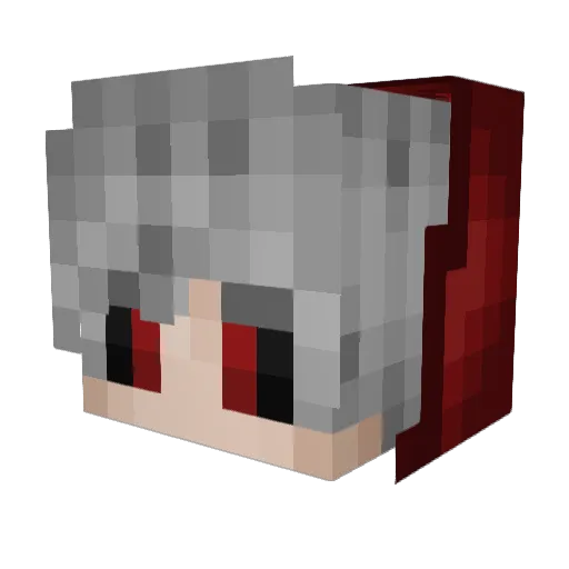 SS_Rayleigh Minecraft avatar head, 3D render