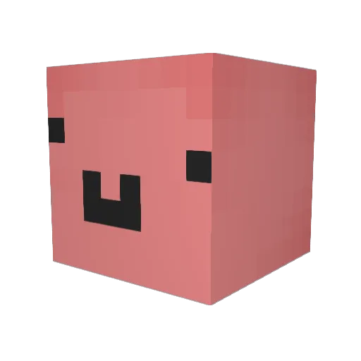 SS_Sick Minecraft avatar head, 3D render