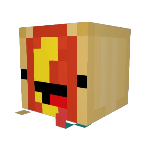 SS_spooks Minecraft avatar head, 3D render