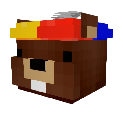 SSalaMC Minecraft avatar head, 3D render