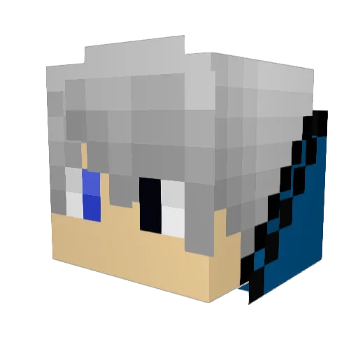 SSans23 Minecraft avatar head, 3D render