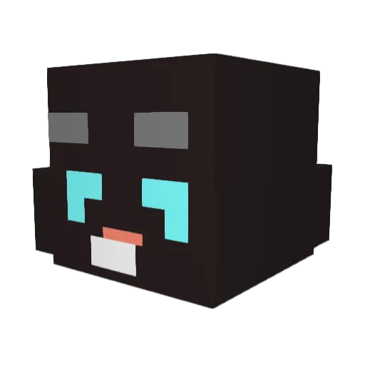 SSarriii Minecraft avatar head, 3D render
