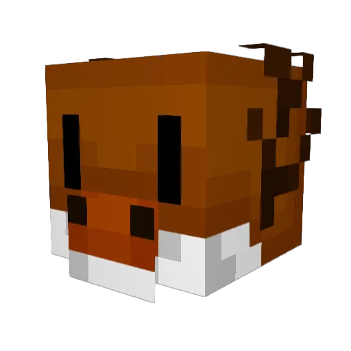 SSatiric Minecraft avatar head, 3D render