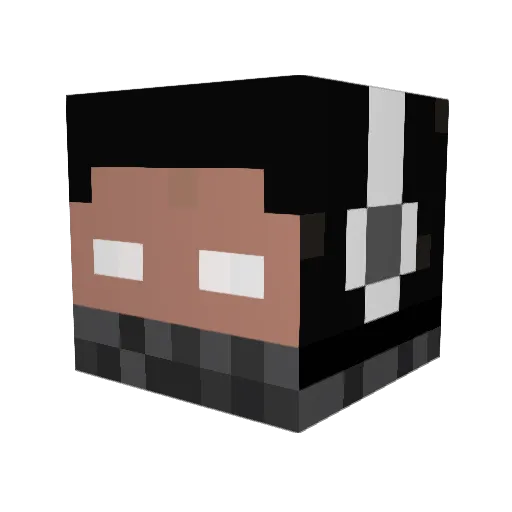SSdelta Minecraft avatar head, 3D render