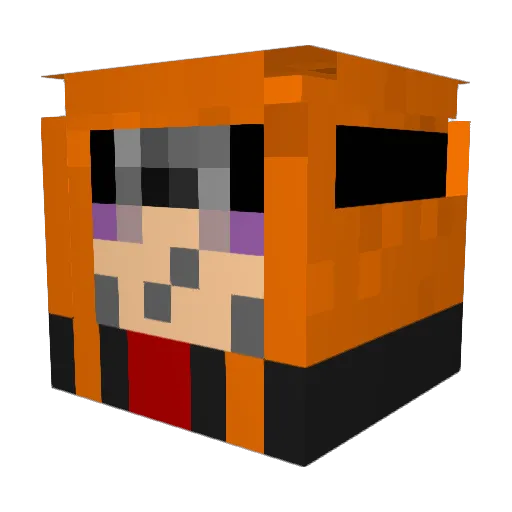 SSevere Minecraft avatar head, 3D render