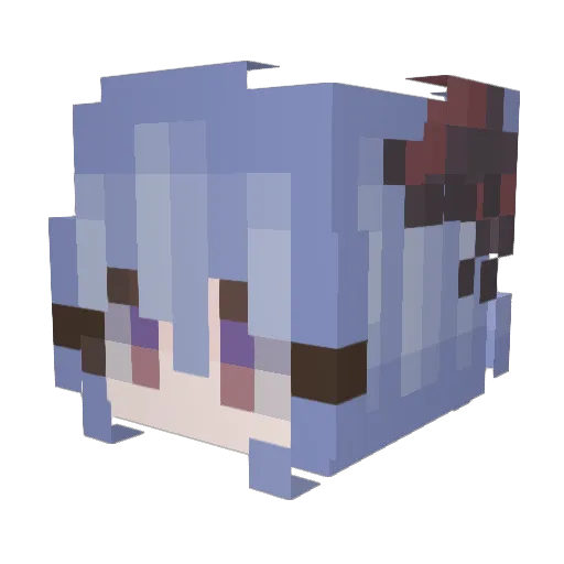 SShaa Minecraft avatar head, 3D render
