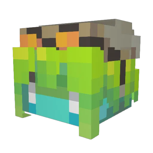 SShark7621 Minecraft avatar head, 3D render