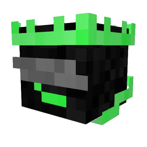 SSharkBite Minecraft avatar head, 3D render