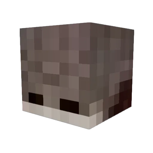 SShin0 Minecraft avatar head, 3D render