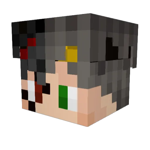 SSiiCKSS Minecraft avatar head, 3D render