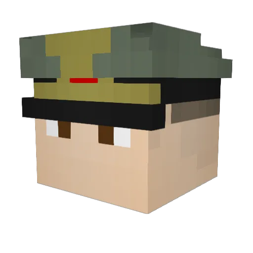 SSileXX Minecraft avatar head, 3D render