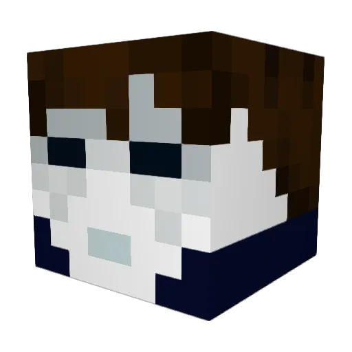 SSkolas Minecraft avatar head, 3D render