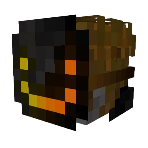 SSlowd Minecraft avatar head, 3D render