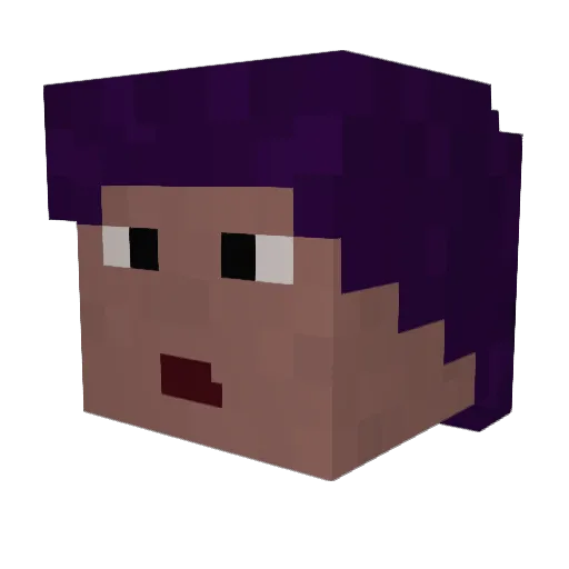 SSmithie Minecraft avatar head, 3D render