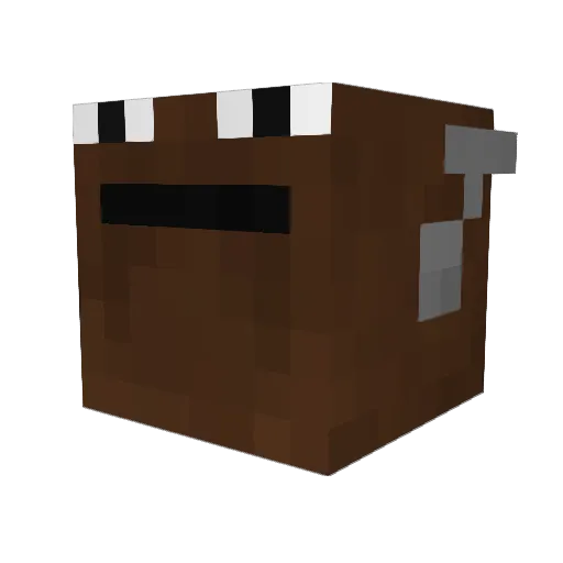 SSmult Minecraft avatar head, 3D render