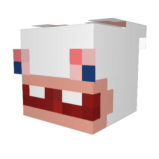 SSonar Minecraft avatar head, 3D render