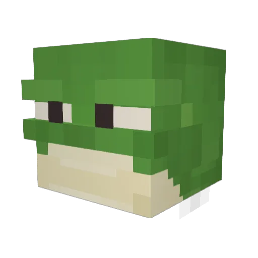 SSredhead Minecraft avatar head, 3D render