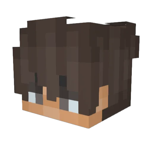 SSrodri_ Minecraft avatar head, 3D render