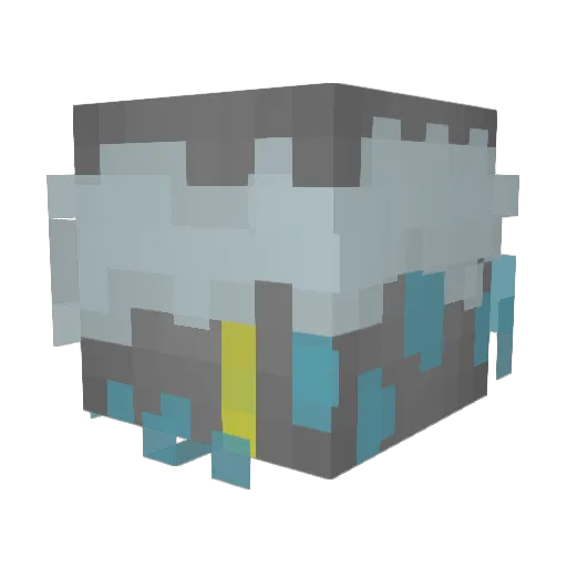 SSw_ww Minecraft avatar head, 3D render