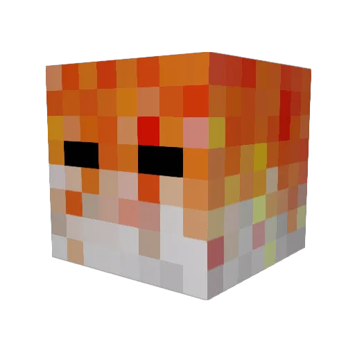 ST0NET Minecraft avatar head, 3D render
