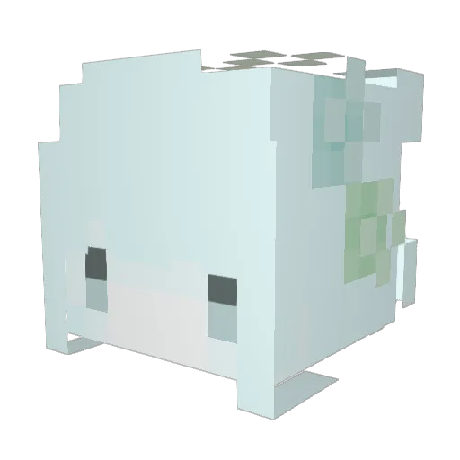 ST1K1 Minecraft avatar head, 3D render