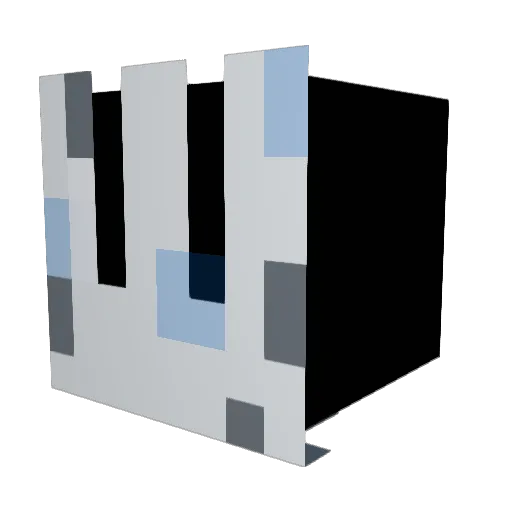 ST33Lorca Minecraft avatar head, 3D render