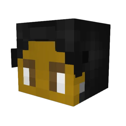 ST3PGUY1 Minecraft avatar head, 3D render