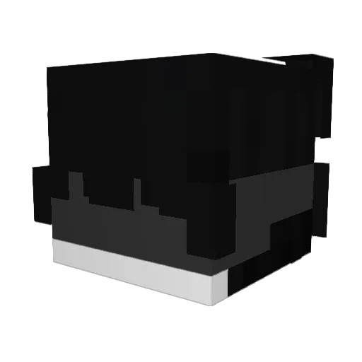 STAFF_O Minecraft avatar head, 3D render