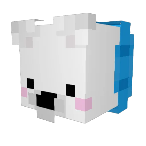 STAKARP Minecraft avatar head, 3D render
