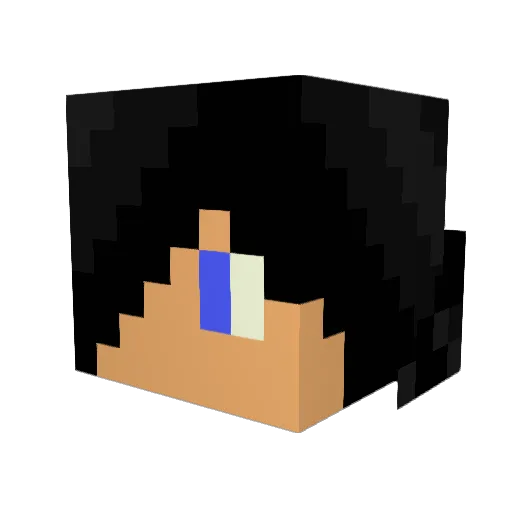 STAKE0123 Minecraft avatar head, 3D render