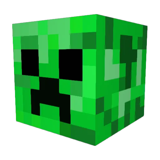 STARBERX Minecraft avatar head, 3D render