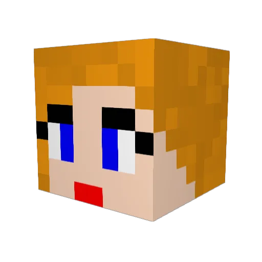STARKWARRIOR Minecraft avatar head, 3D render