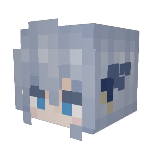 STARL0Z Minecraft avatar head, 3D render