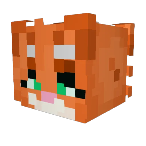 STARLENATOR Minecraft avatar head, 3D render