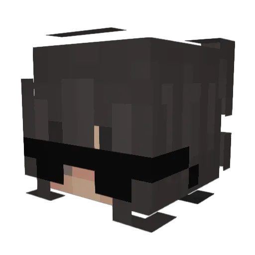 STARLY15615 Minecraft avatar head, 3D render