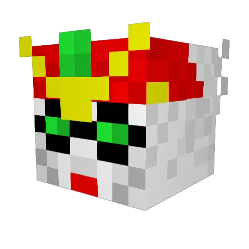 STARS7138 Minecraft avatar head, 3D render