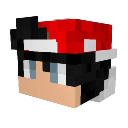 STARTEN10 Minecraft avatar head, 3D render