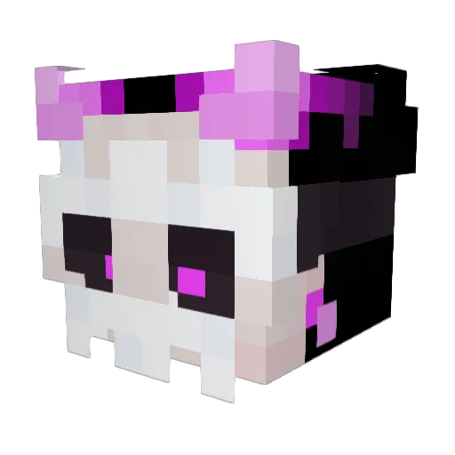 STAR_Jiji Minecraft avatar head, 3D render