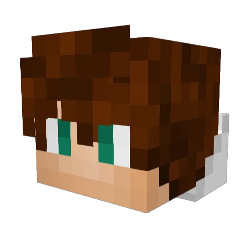 STASHY44 Minecraft avatar head, 3D render