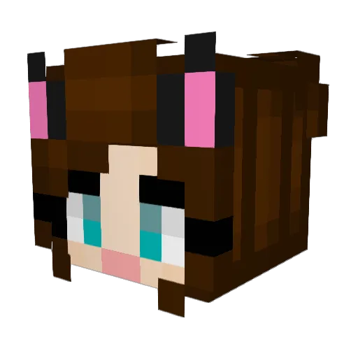 STAT0000 Minecraft avatar head, 3D render