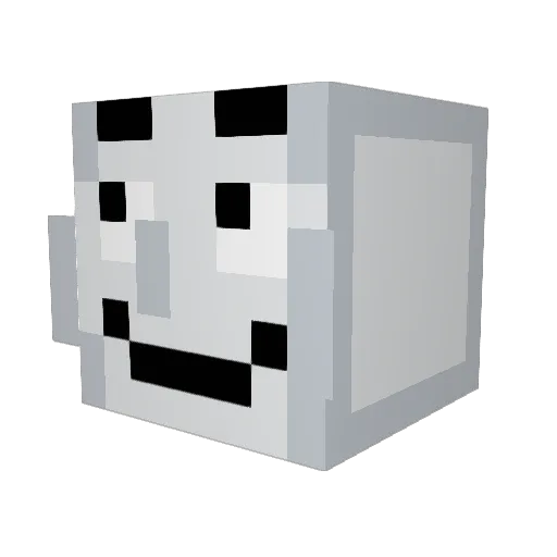 STATIC432 Minecraft avatar head, 3D render