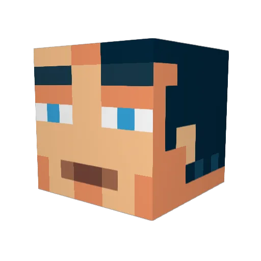 STDongo Minecraft avatar head, 3D render