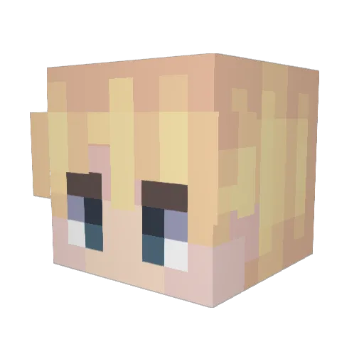 STEBERRY24 Minecraft avatar head, 3D render