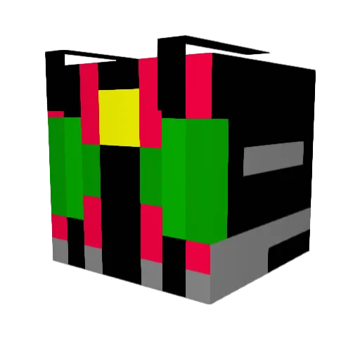 STEELmk_2 Minecraft avatar head, 3D render